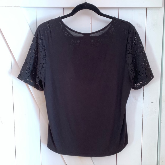 Black Lace Sheer Blouse - Picture 11 of 15